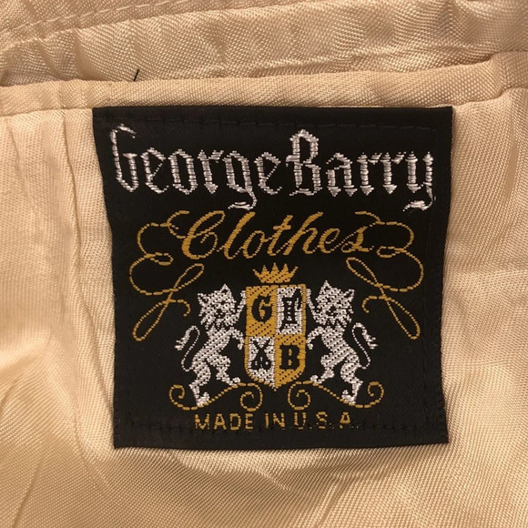 George Barry Men’s Vintage Single Breasted Linen Blazer - Picture 9 of 11